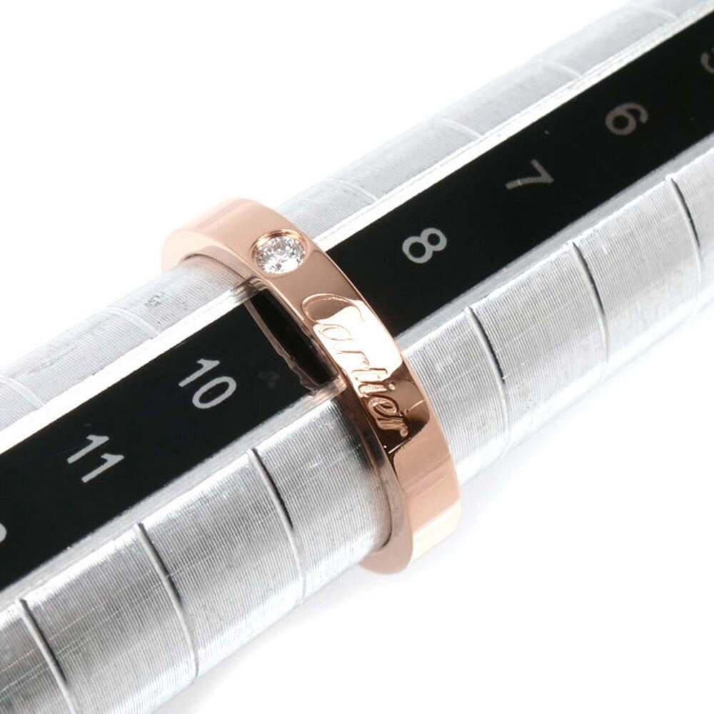 CARTIER 18k Gold Diamond Ring - Picture 6 of 7